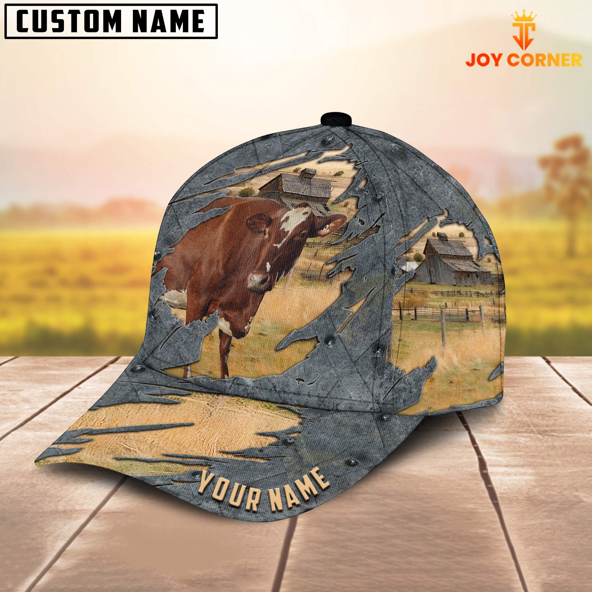 Milking Shorthorns Customized Name Cap