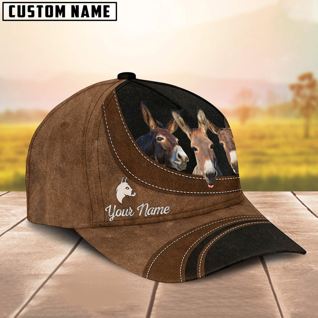 Donkey Happiness Customized Name Cap