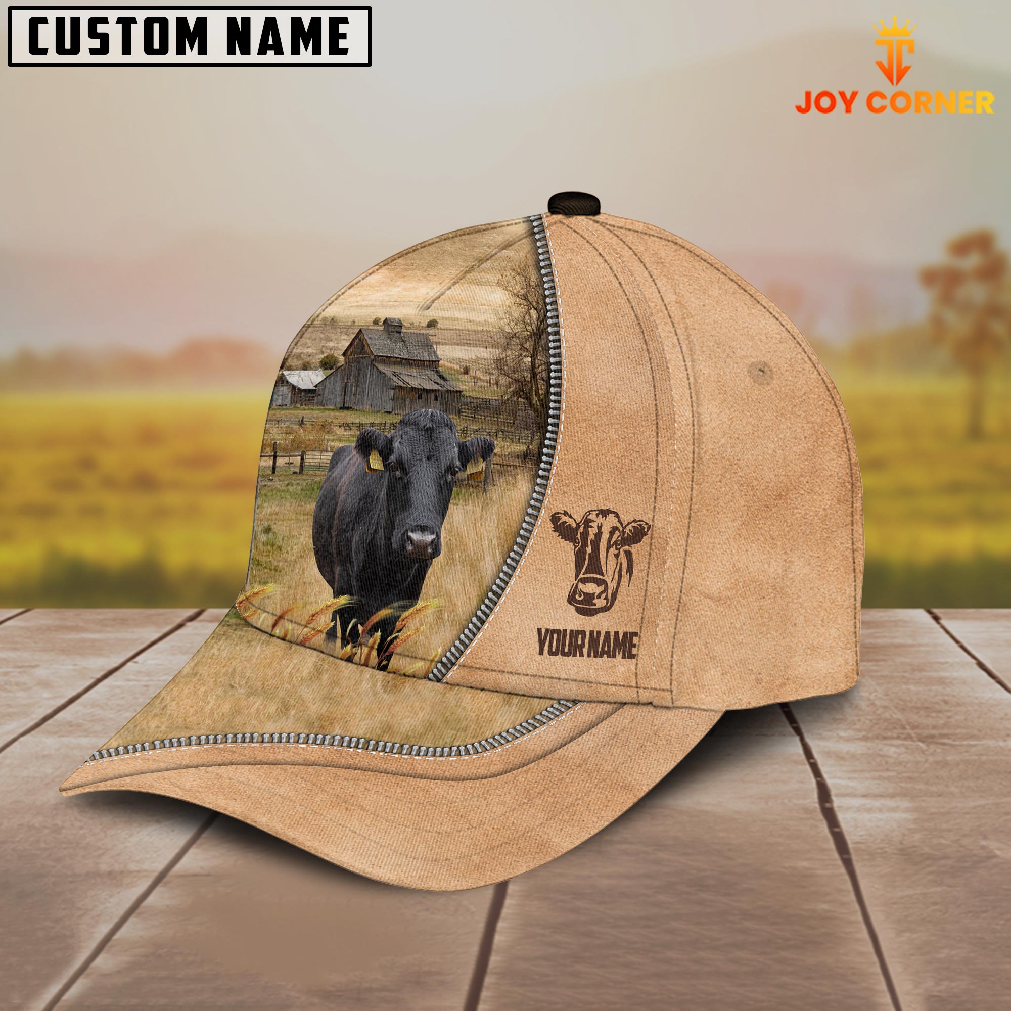 Dexter Farming Light Brown Customized Name Cap