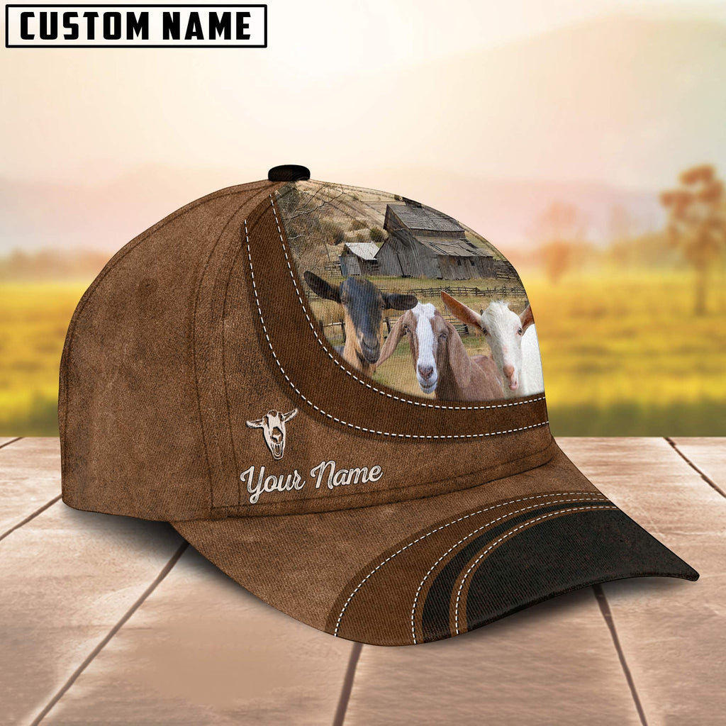 Nubian, Alpine and Saanen Goat Happiness Customized Name Cap