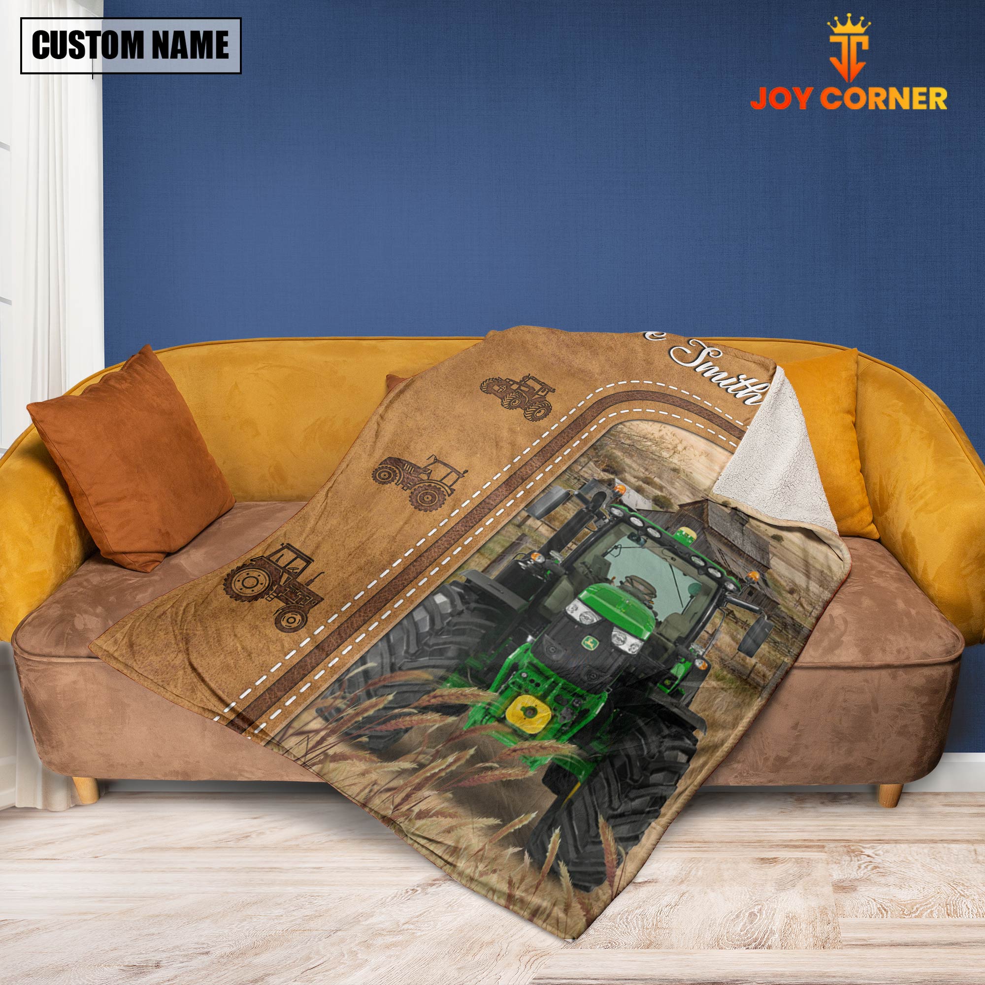 Tractor Custom Name Blanket Collection