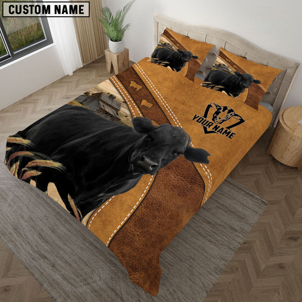 Black Angus Cattle Customized Bedding set