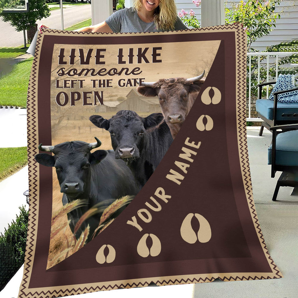Personalized Dexter Live Like Someone Left The Gate Open Blanket