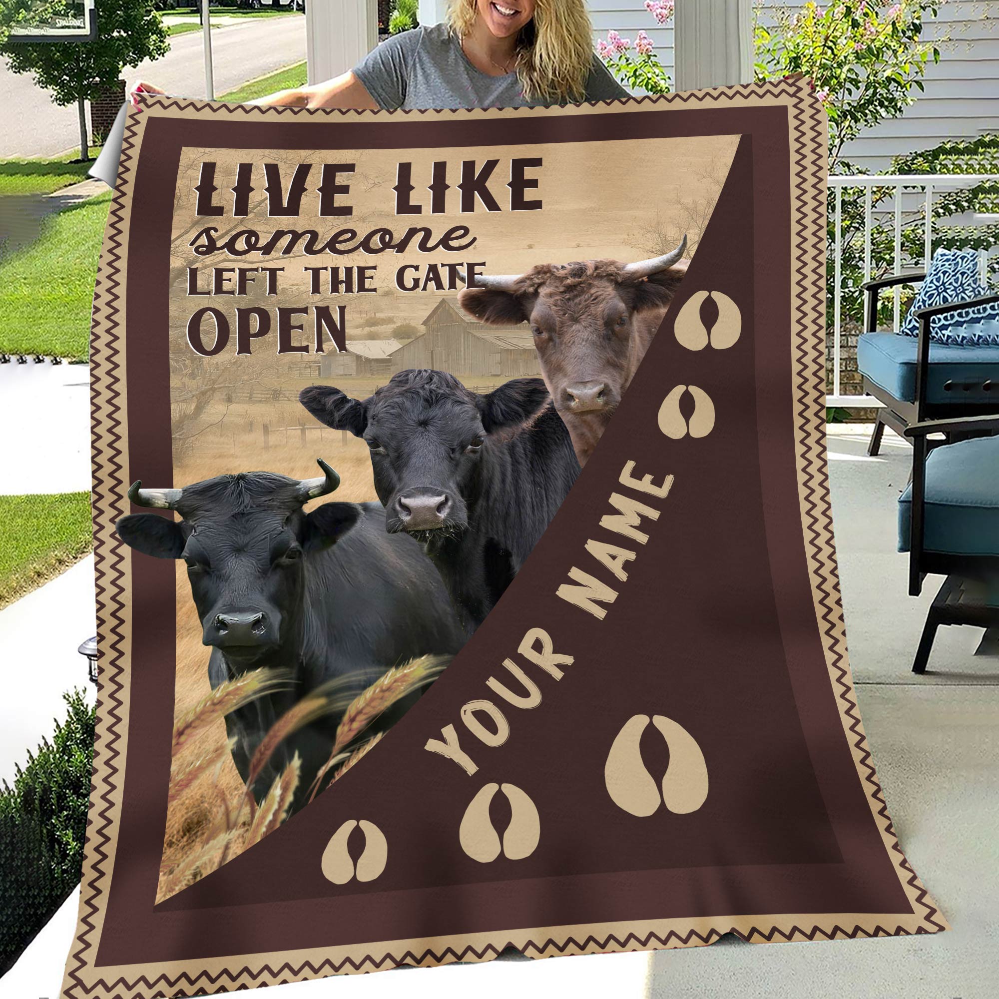 Personalized Dexter Live Like Someone Left The Gate Open Blanket
