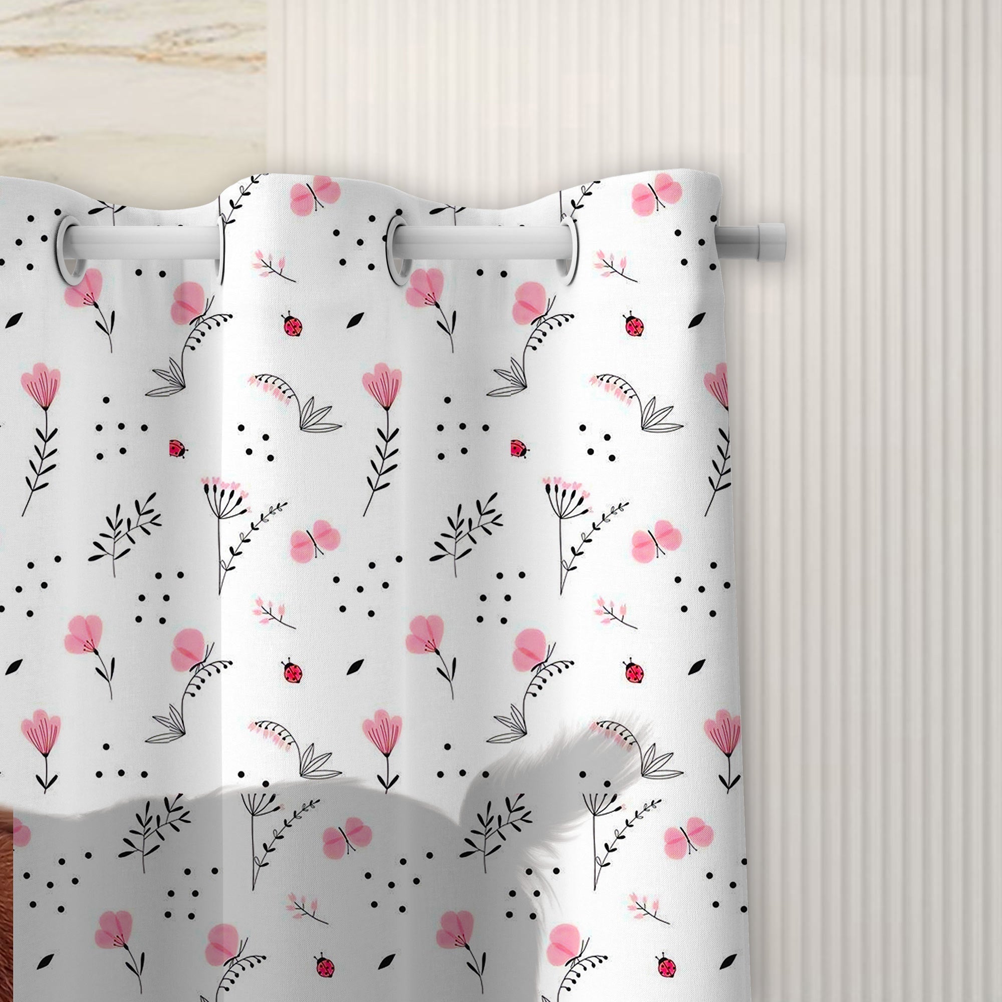 Goat Flower 3D Shower Curtain