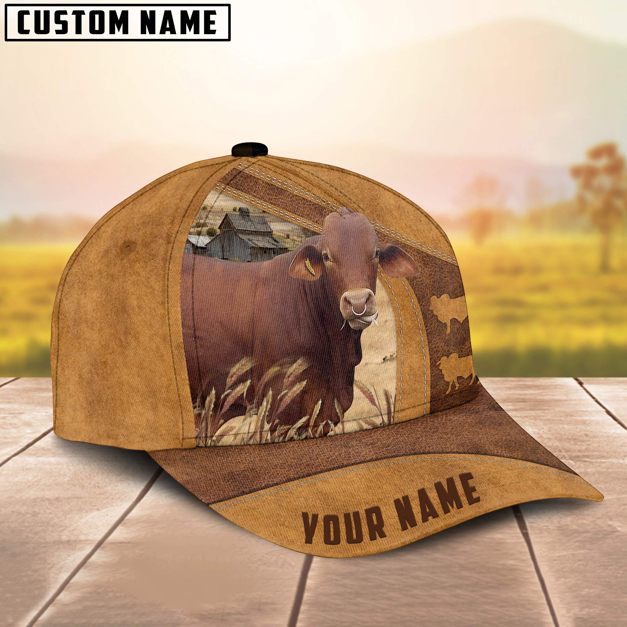 Brahmousin Custom Name Retro Cap