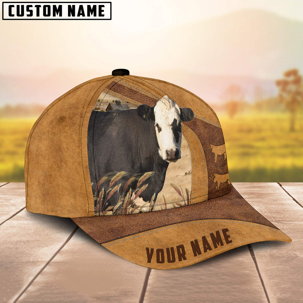 Custom Name Black Hereford Cap
