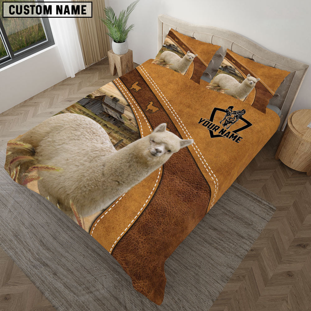 Custom Name Alpaca Bedding set