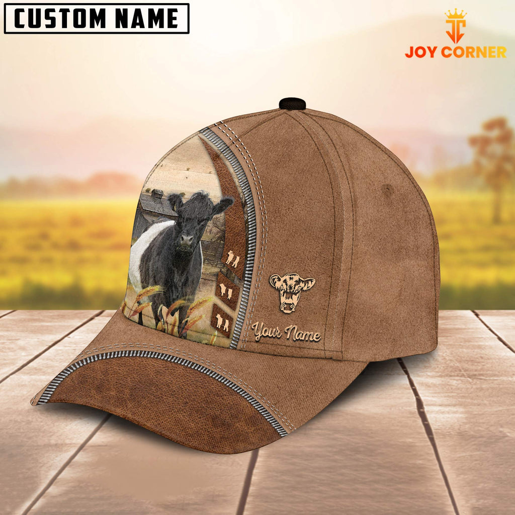 Belted Galloway Farming Land Customized Name Cap