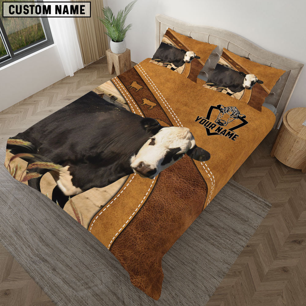 Black Hereford Cattle Customized Bedding set