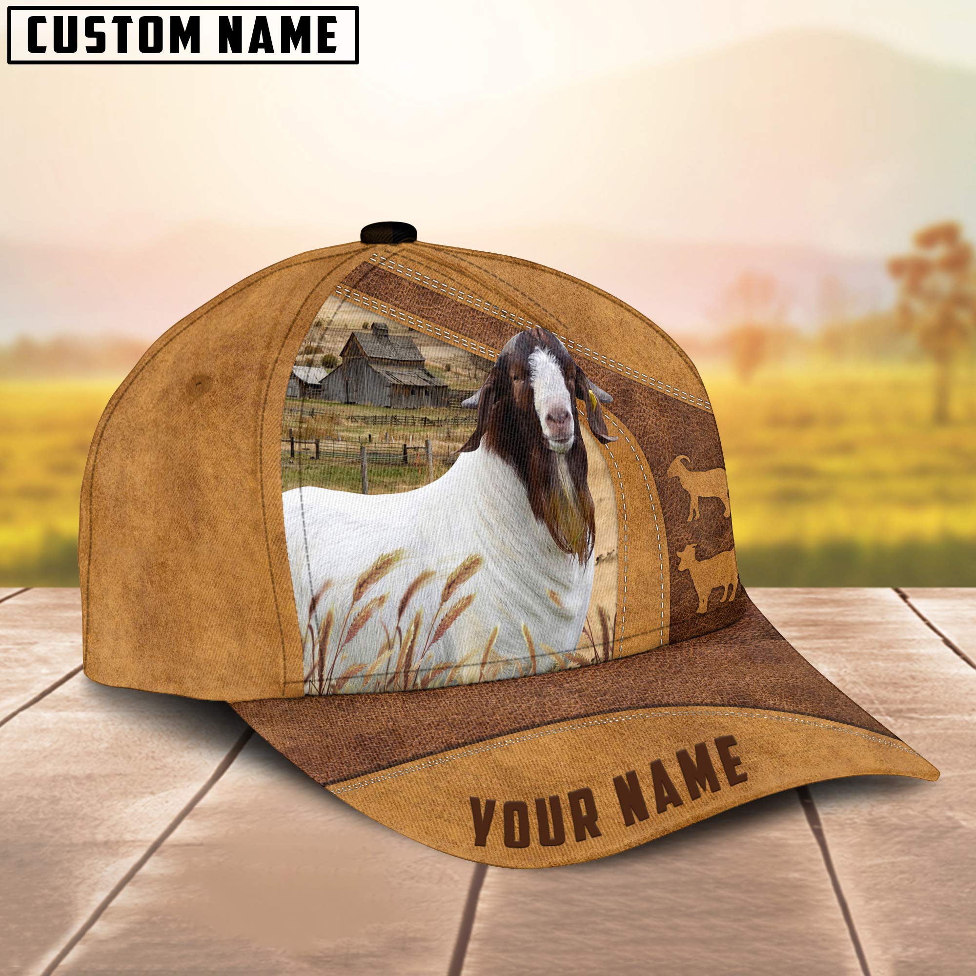 Boer Goats Custom Name Retro Cap