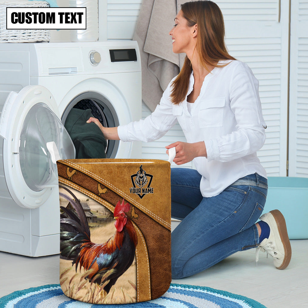 Chicken Brown Custom Name Basket
