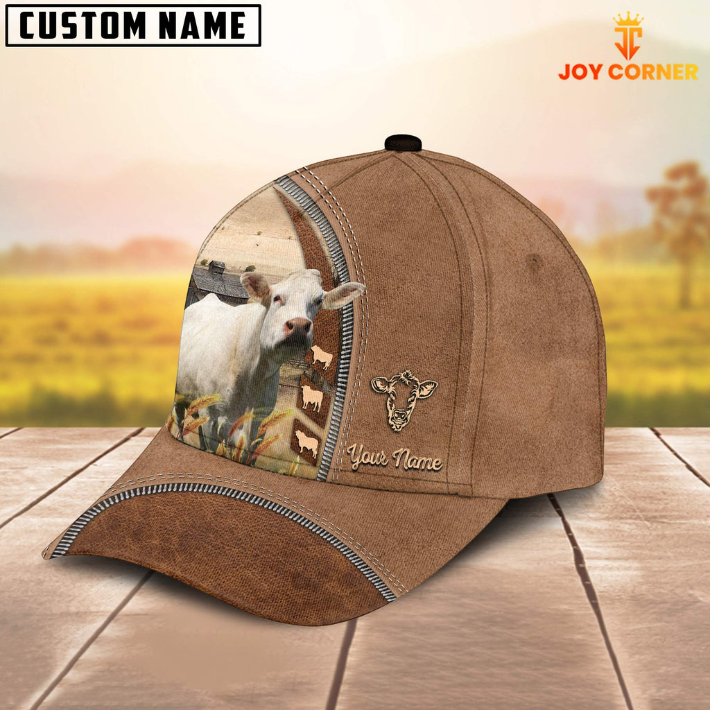 Charolais Farming Land Customized Name Cap