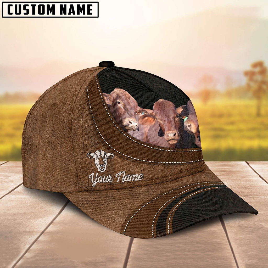Red Brangus Happiness Customized Name Cap