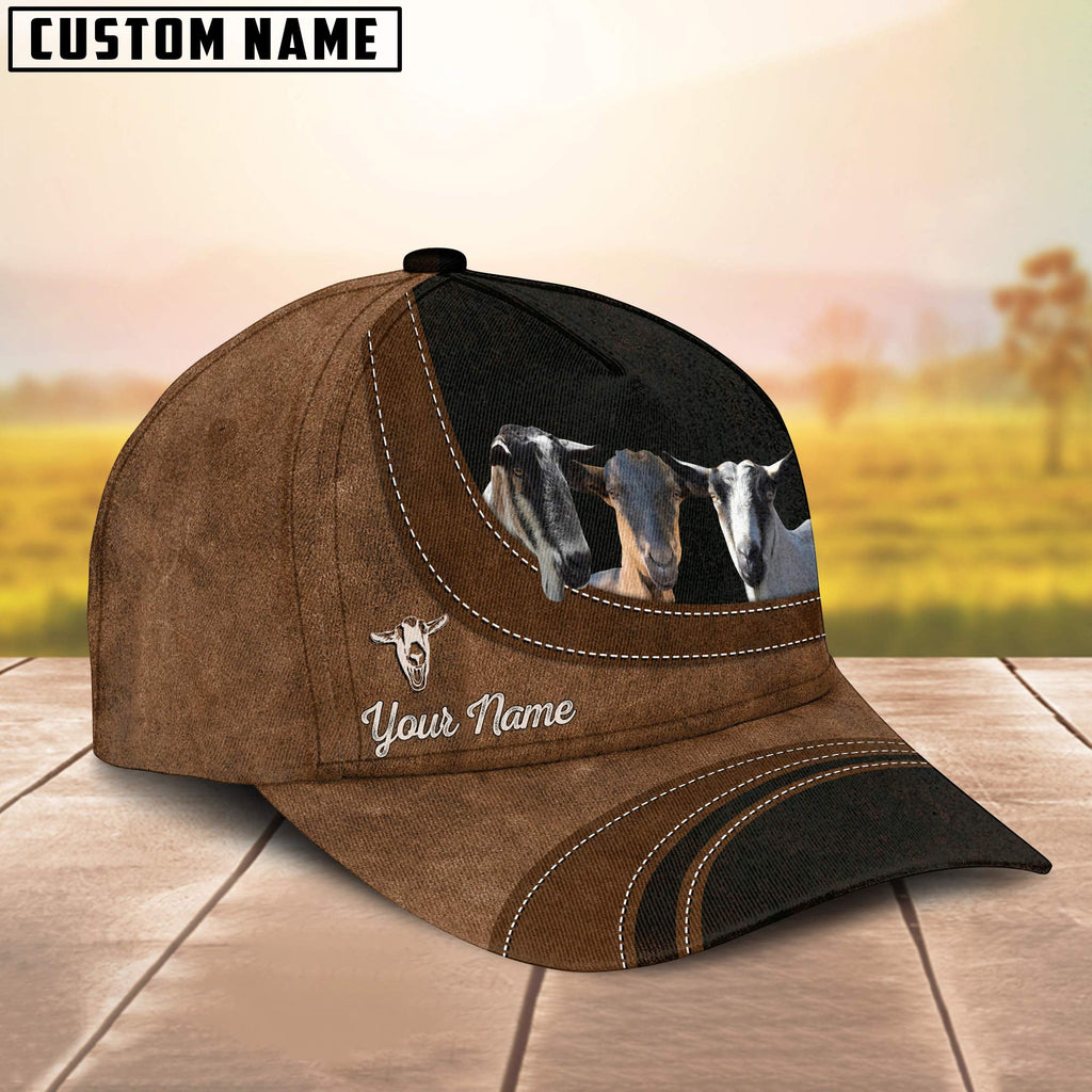 Alpine Goat Happiness Customized Name Cap