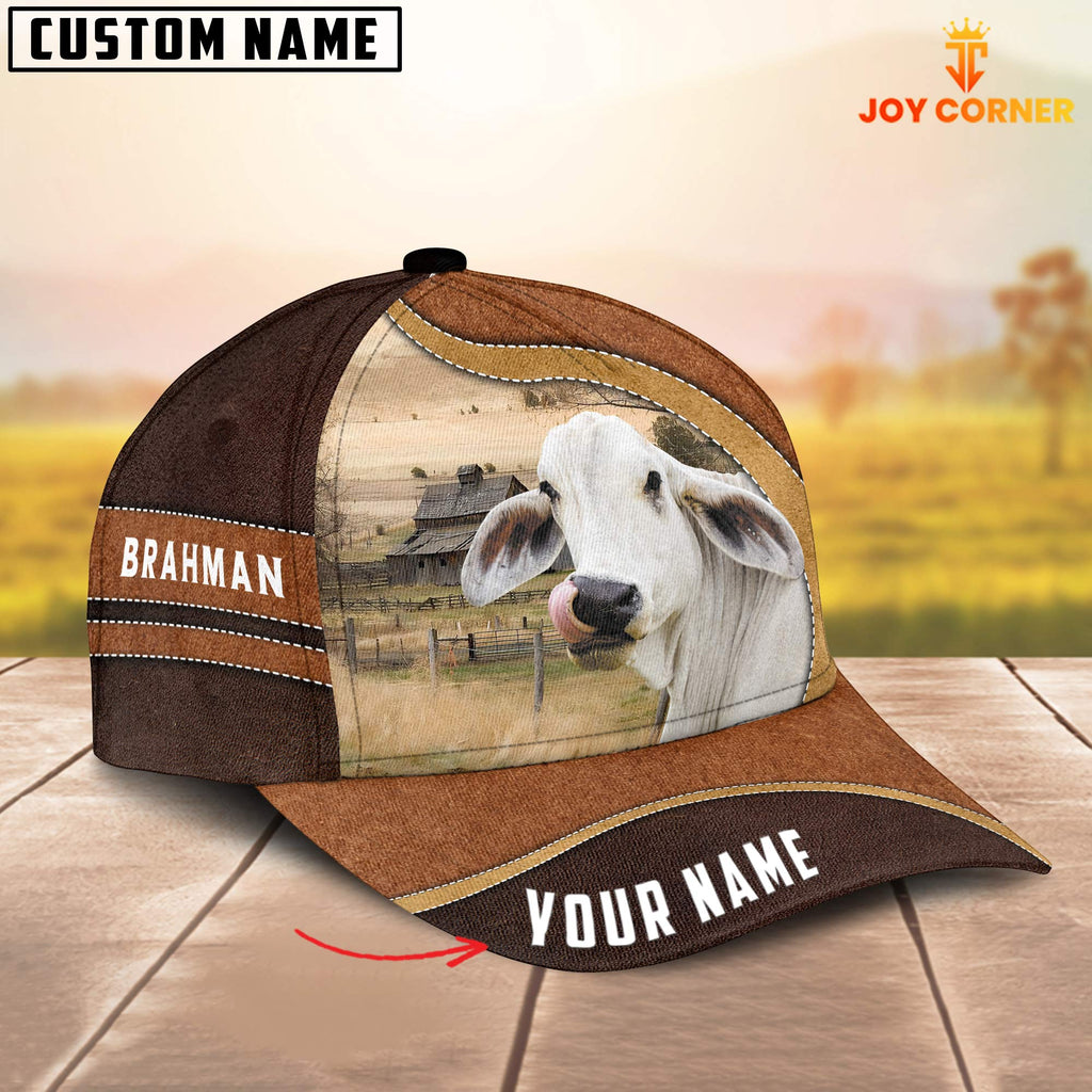 Brahman Happy Face Customized Name Cap