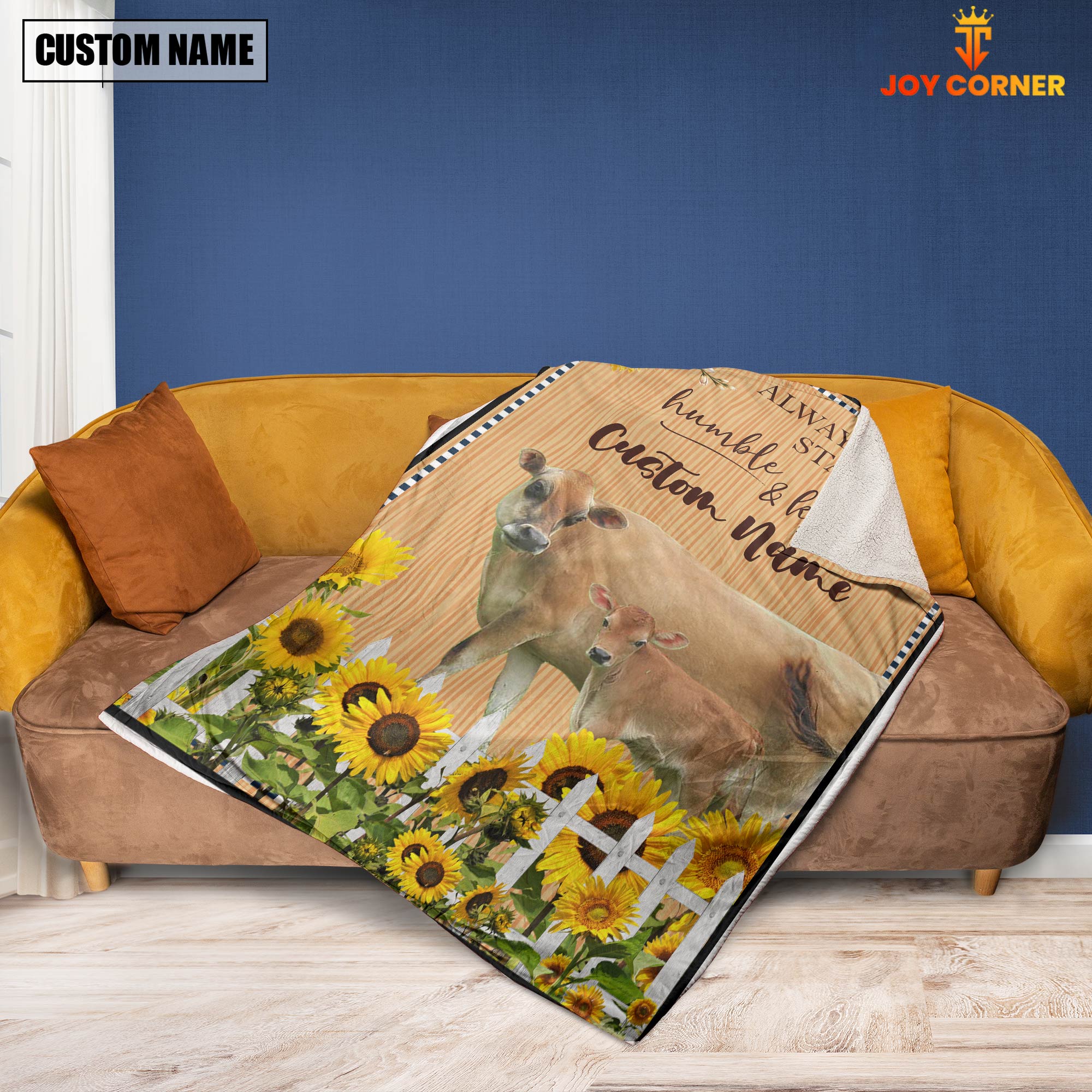 Jersey Custom Name - Always Stay Humble and Kind Blanket