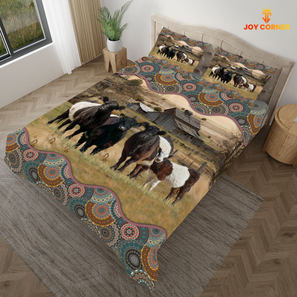 Belted Galloway Vintage 3D Bedding Set
