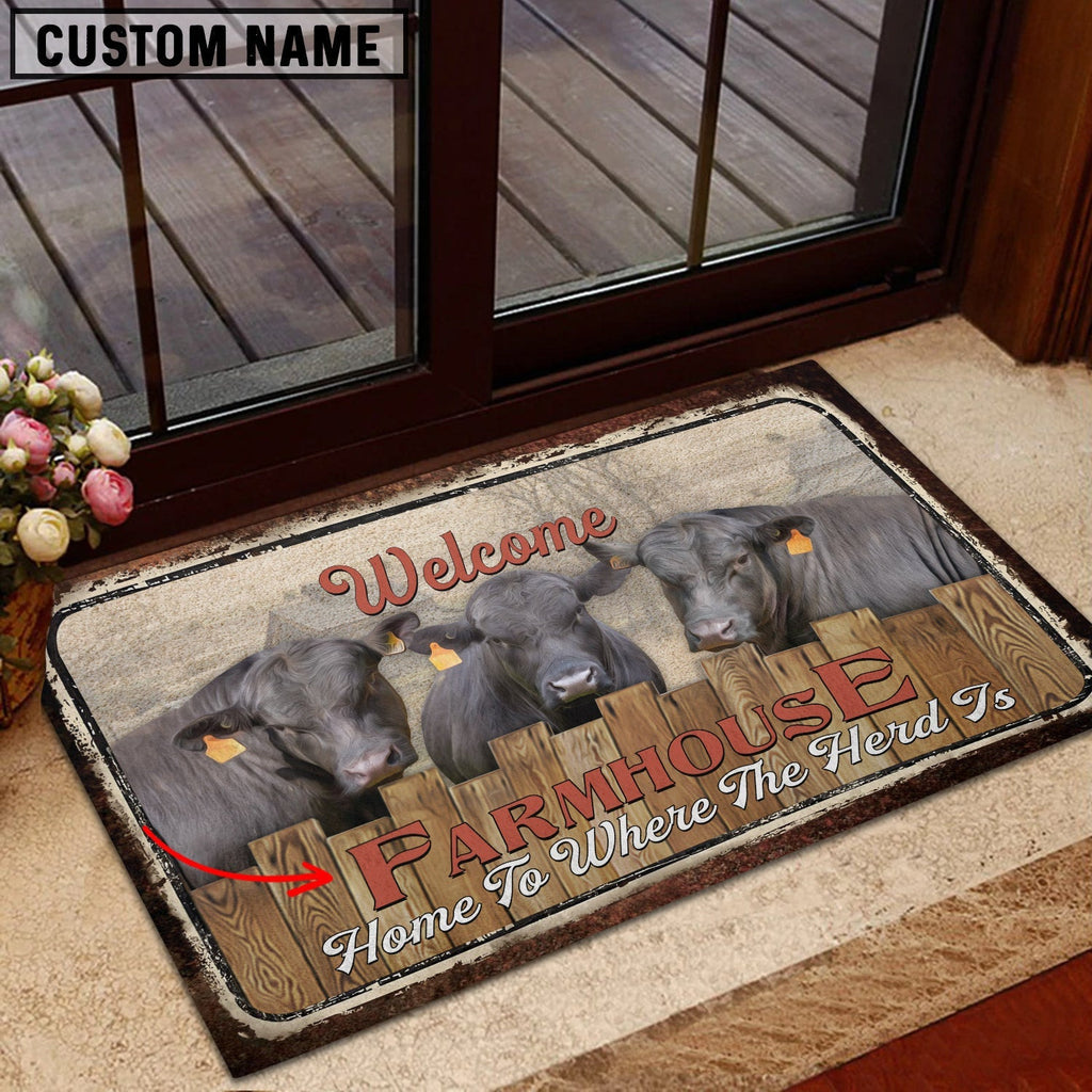 Brangus Personalized - Welcome  Doormat
