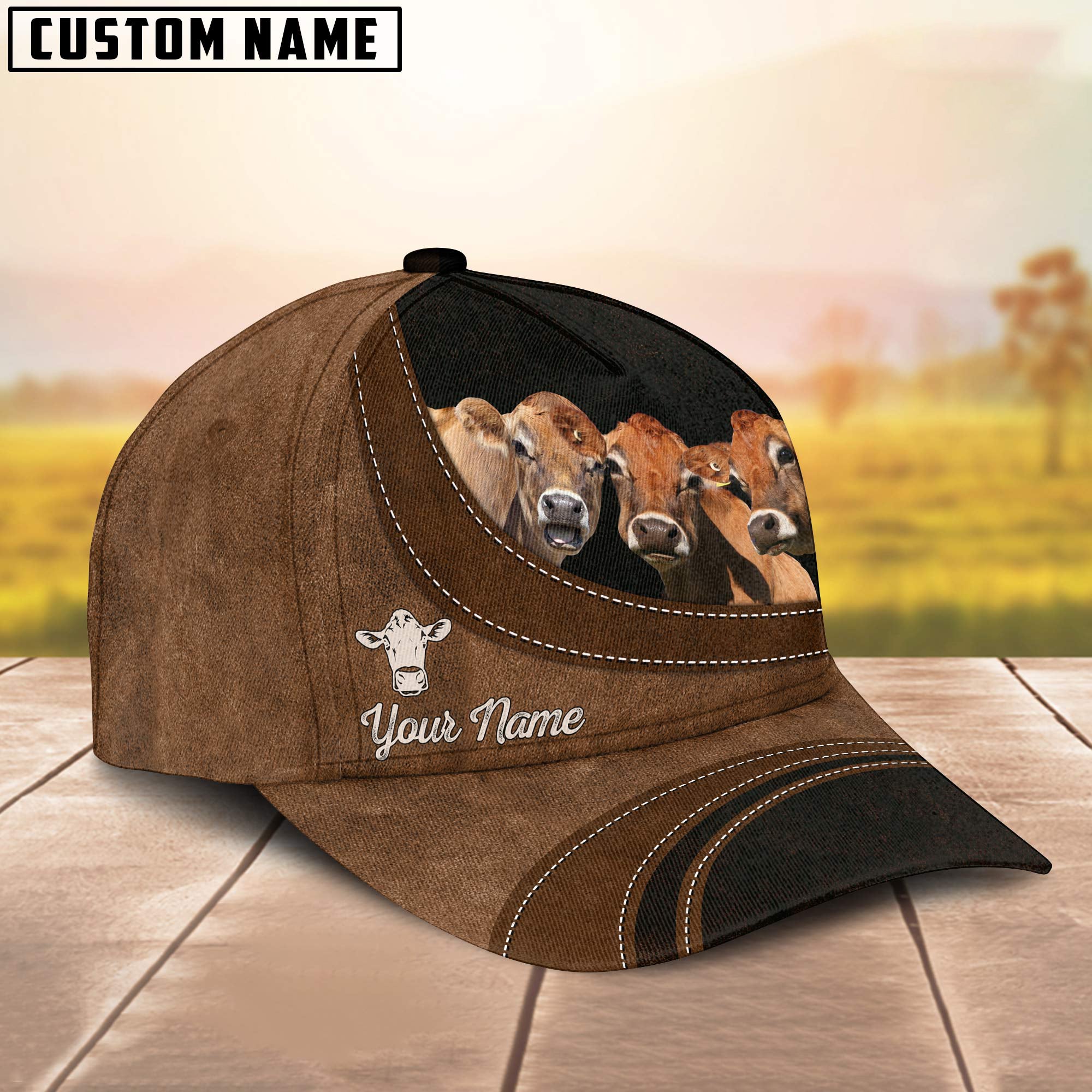 Jersey Happiness Customized Name Cap
