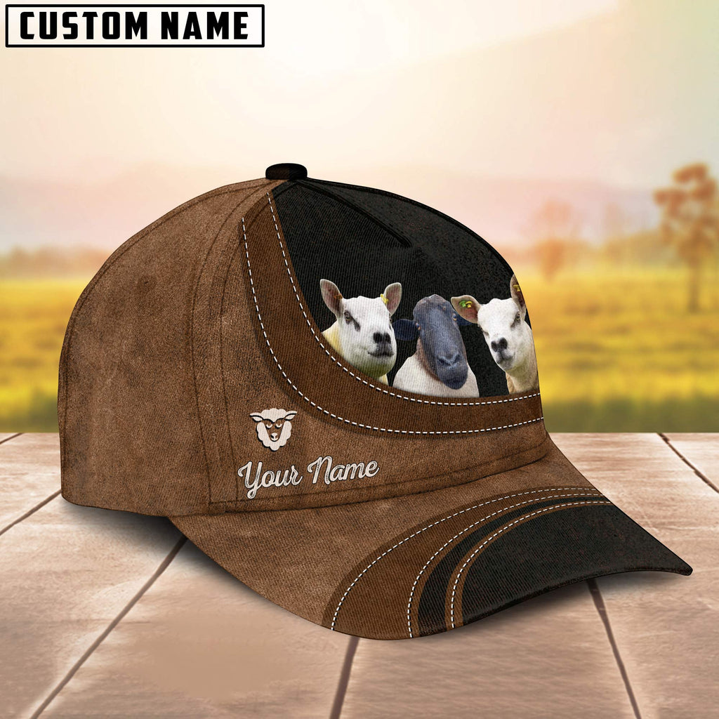 Dorper and Texel Sheep Happiness Customized Name Cap