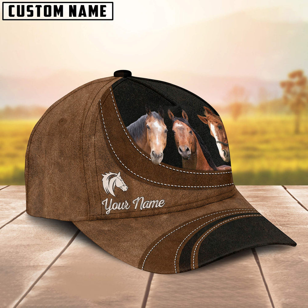 Horse Happiness Customized Name Cap