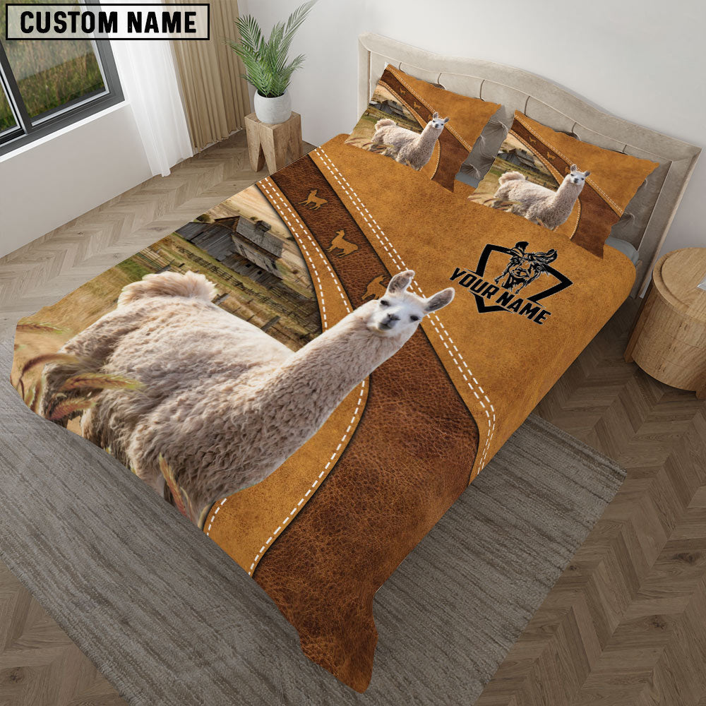 Custom Name Lhama Bedding set