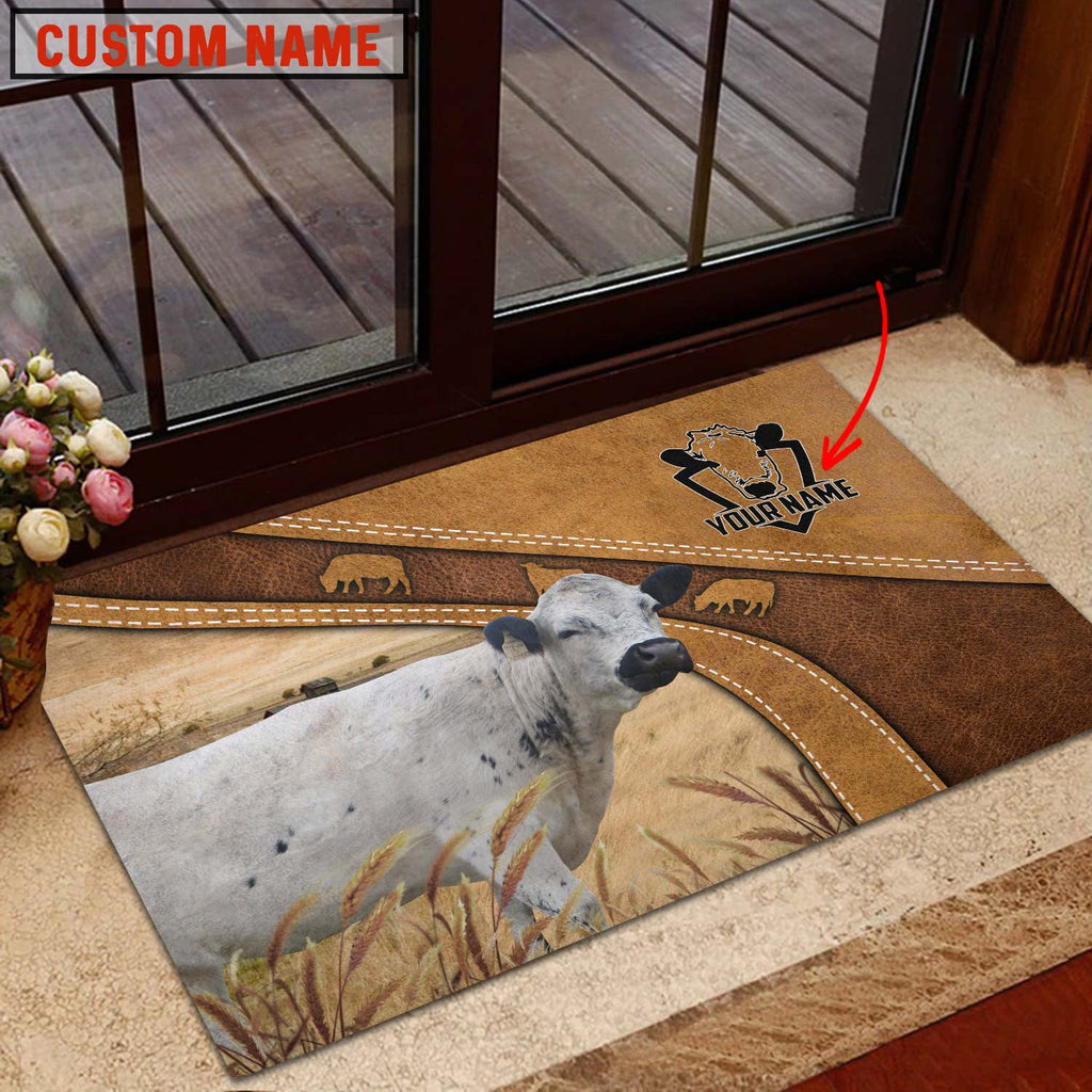British White Park Personalized - Welcome Brown Doormat