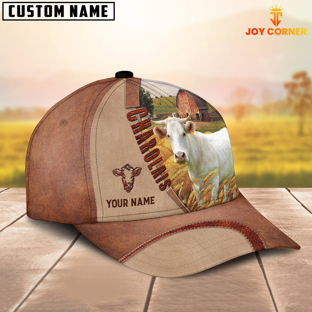 Personalized Name Charolais Farm Barn Cap