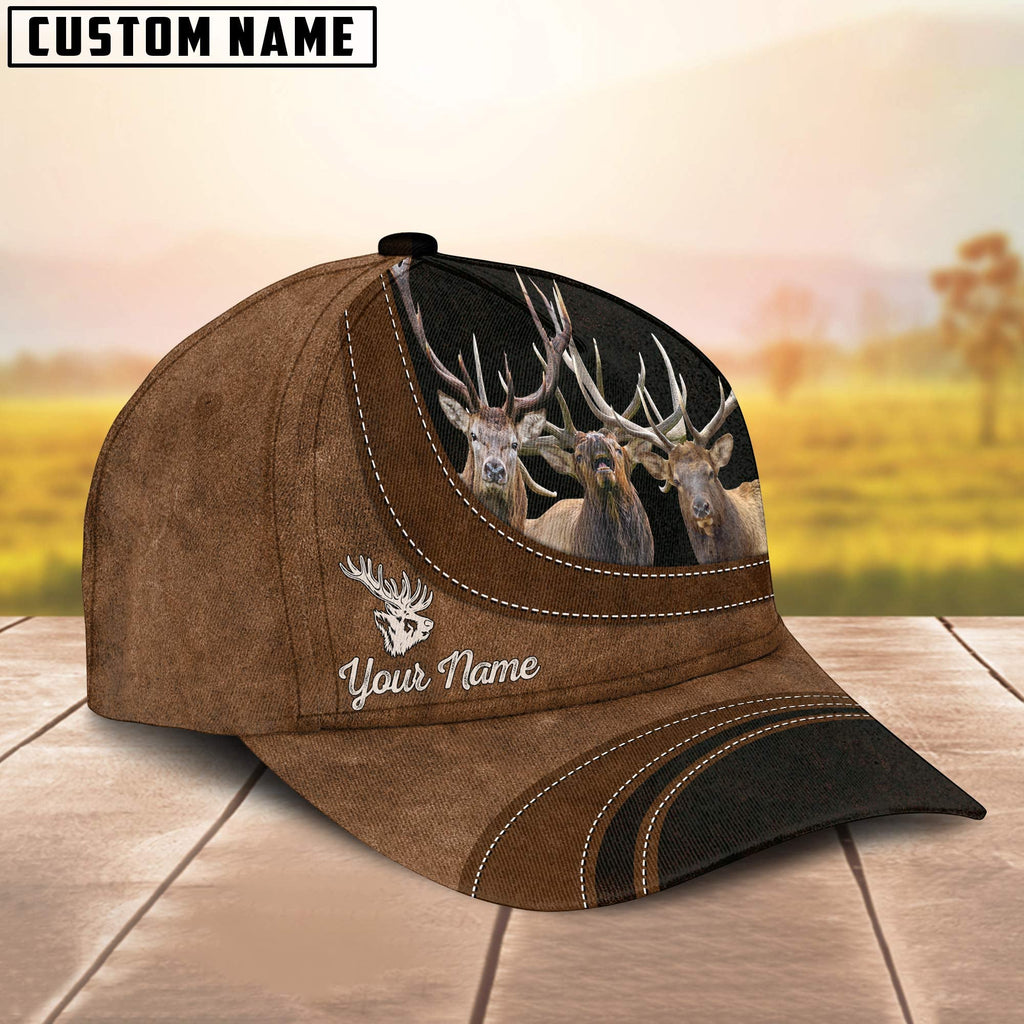 Elk Happiness Customized Name Cap