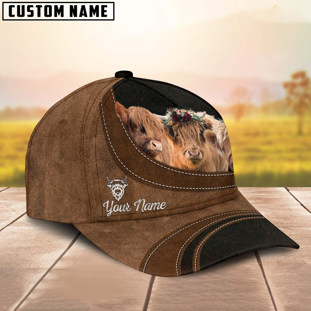 Miniature Highland Happiness Customized Name Cap