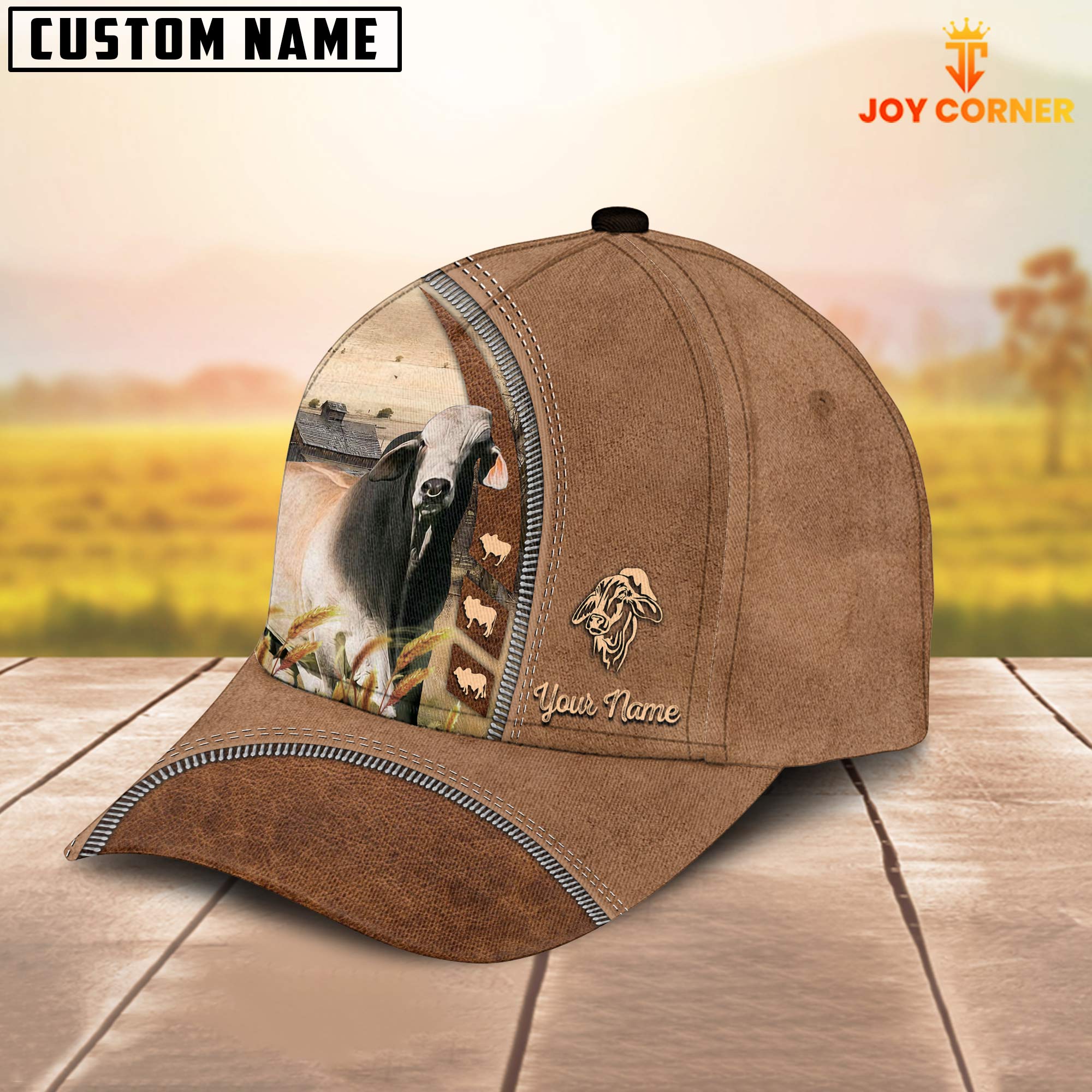 Brahman Farming Land Customized Name Cap