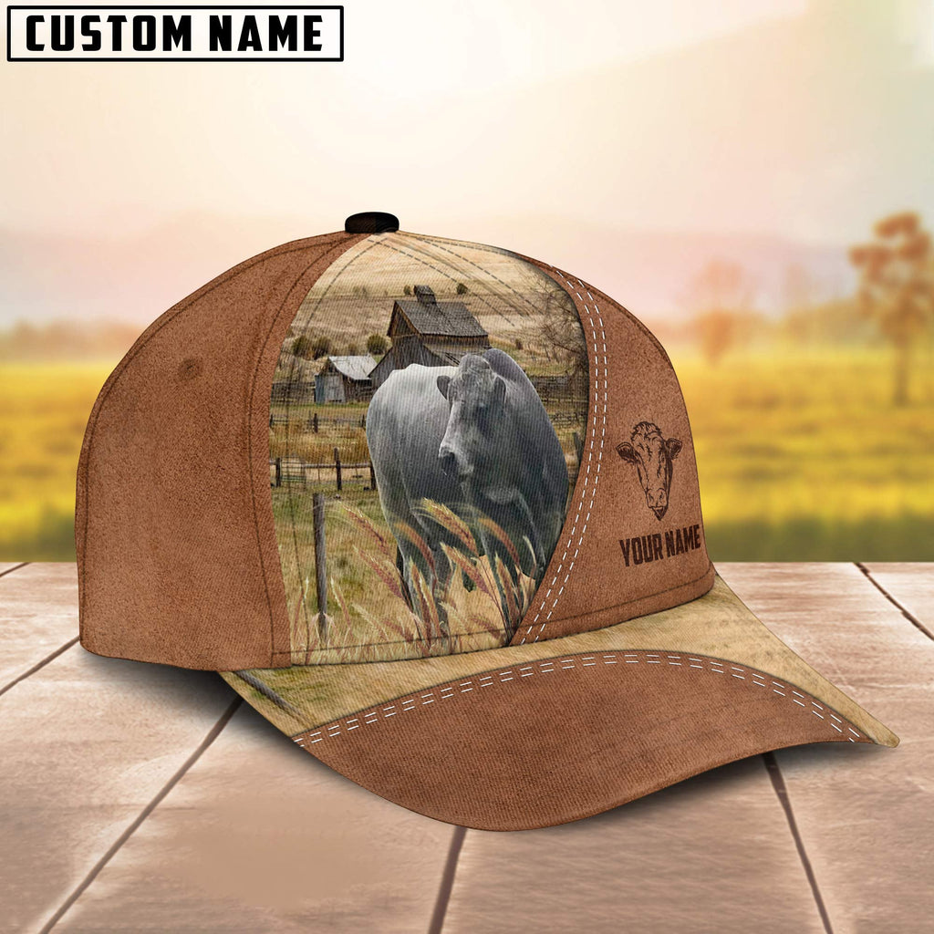 Cattle of Laurie Customized Name Brown Cap