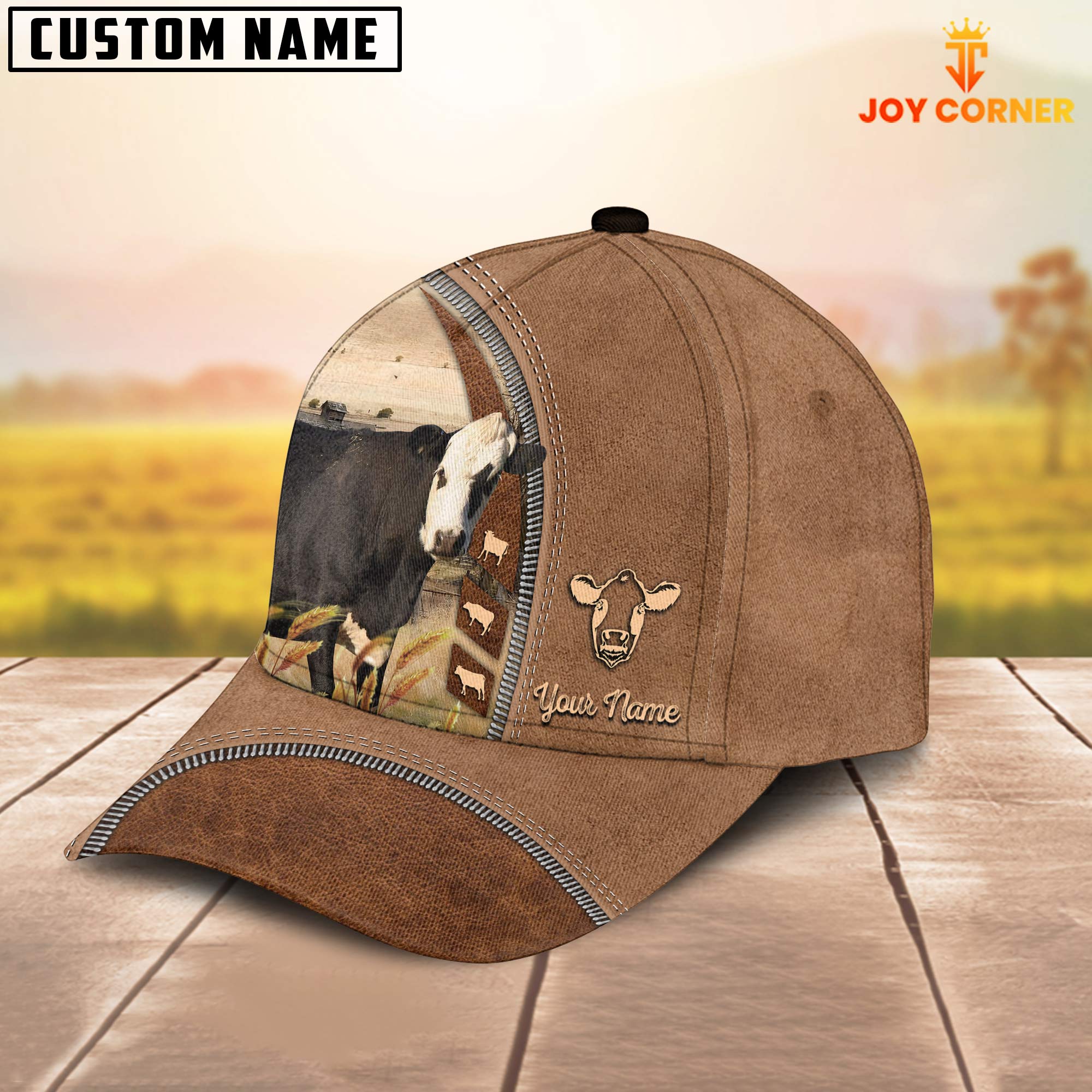 Black Baldy Farming Land Customized Name Cap
