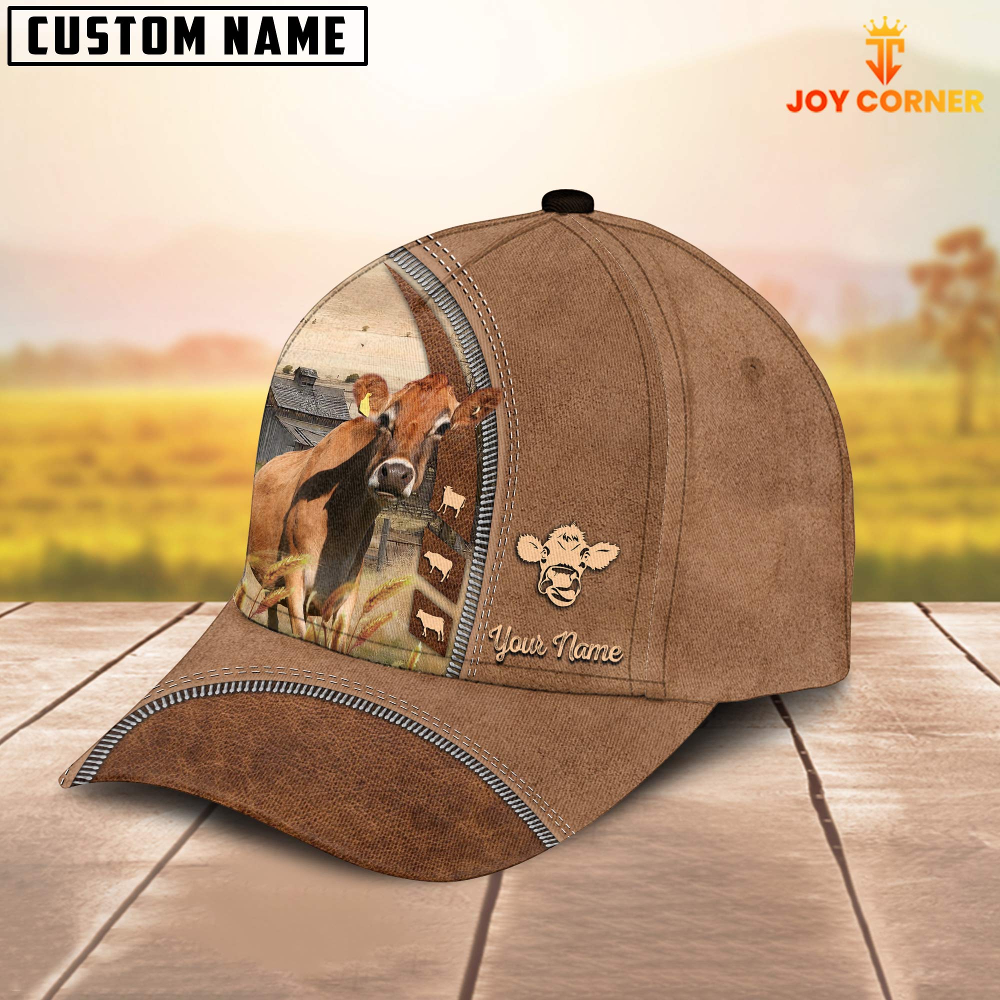 Jersey Farming Land Customized Name Cap