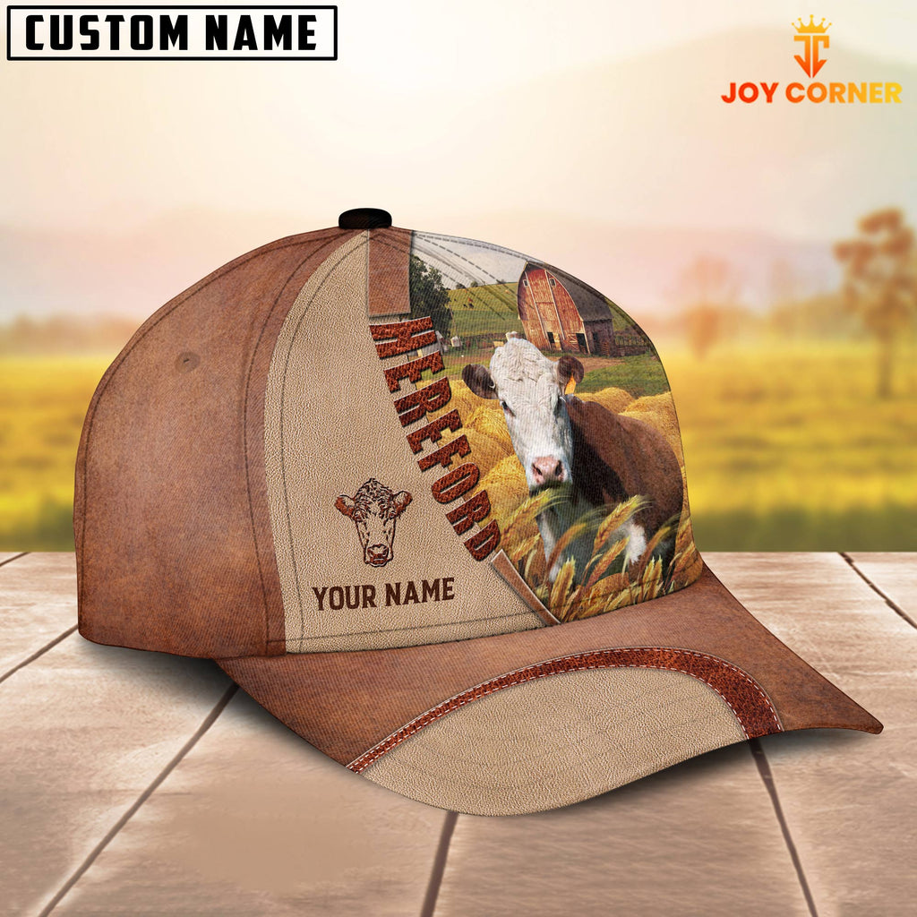 Personalized Name Hereford Farm Barn Cap