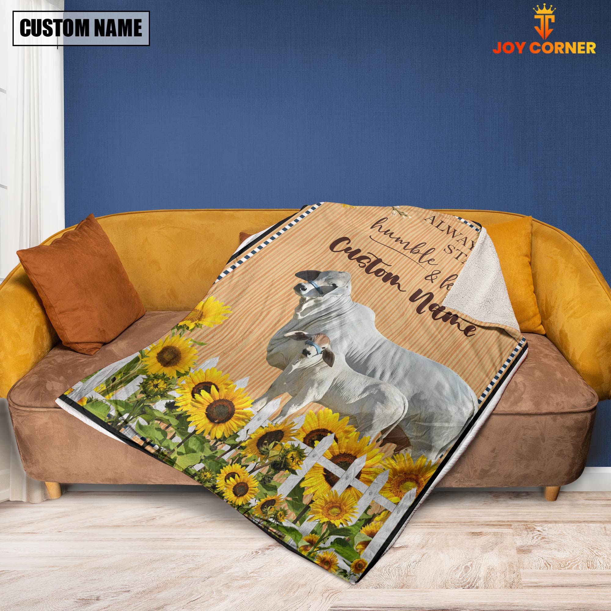 Brahman Custom Name - Always Stay Humble and Kind Blanket