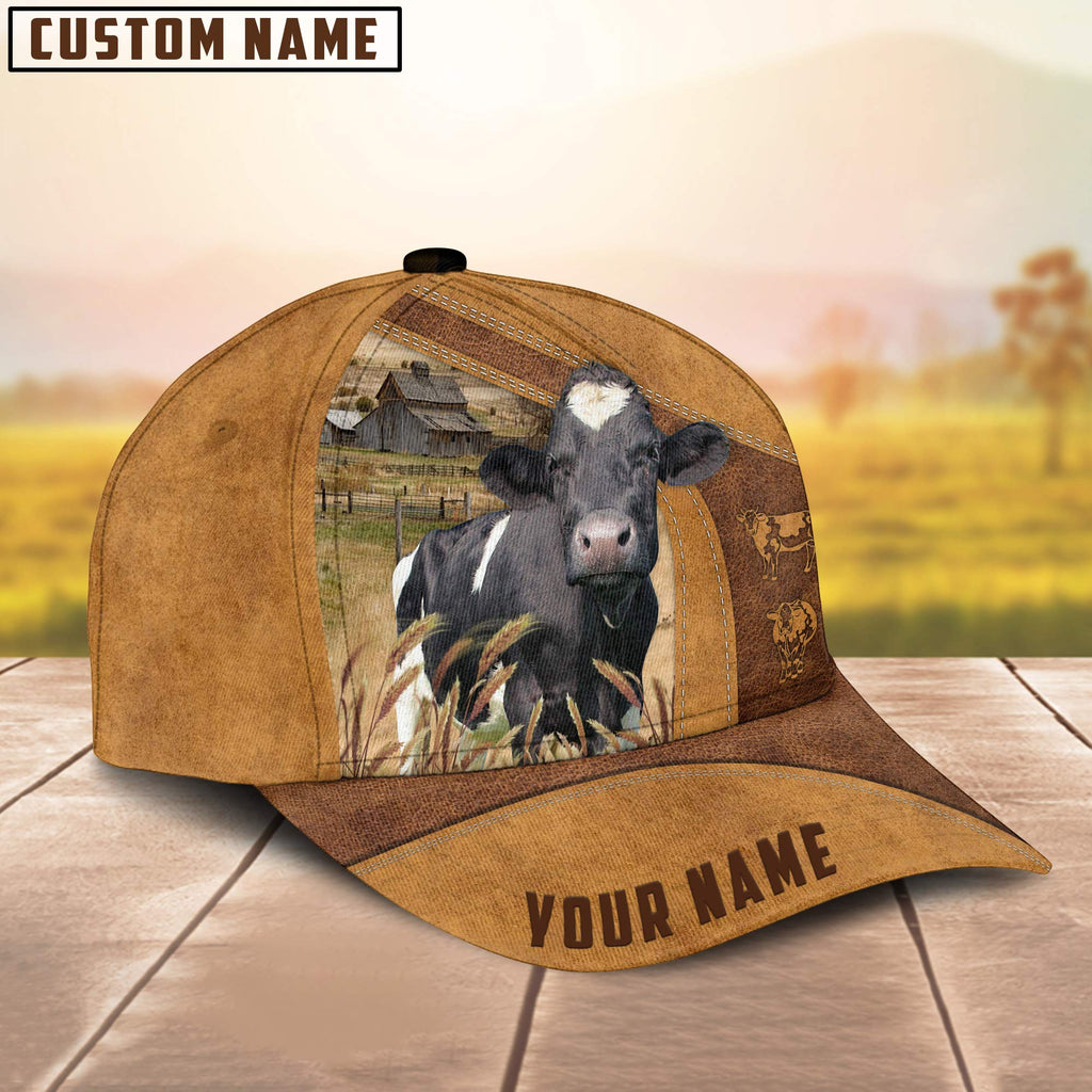 Custom Name Holstein Cattle Cap