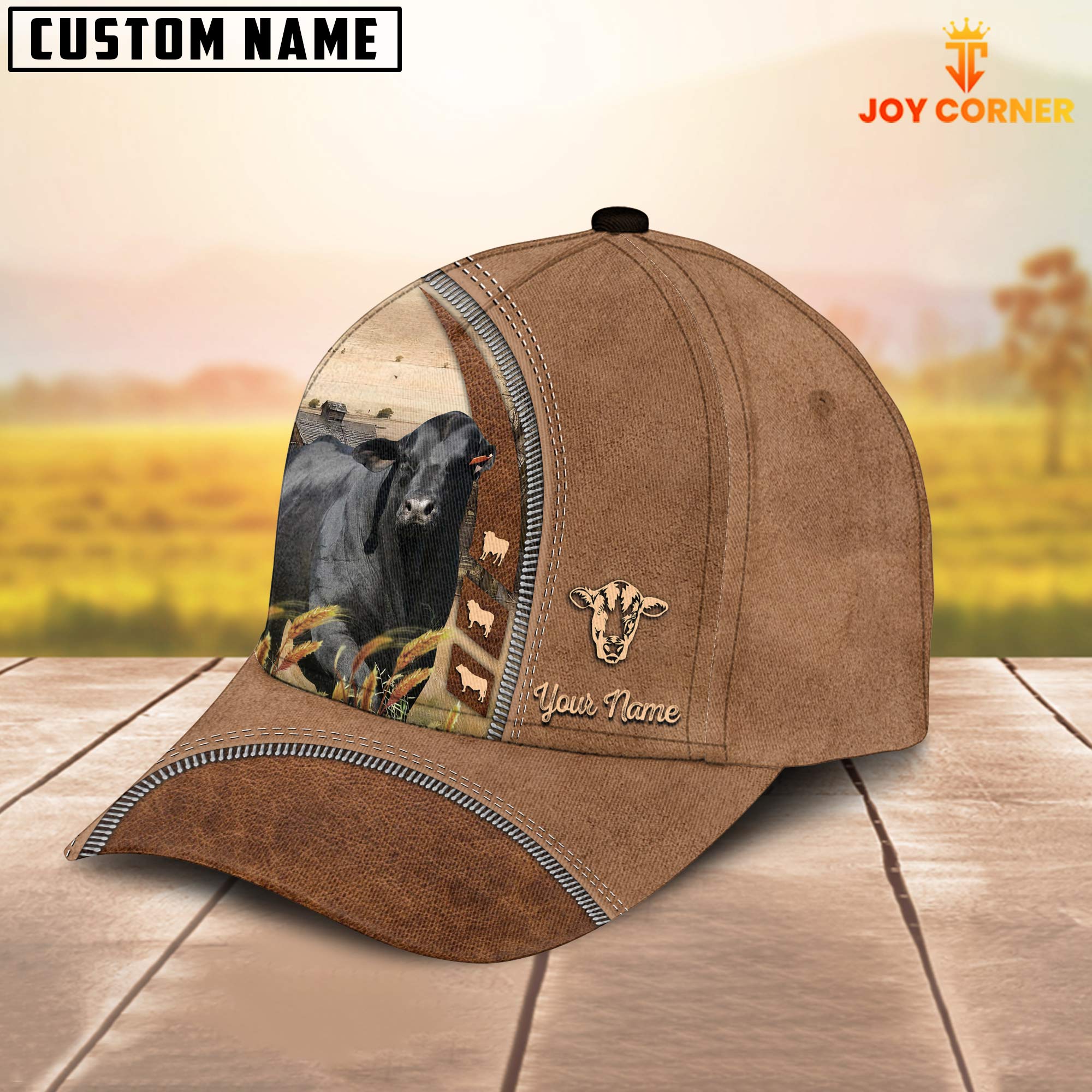 Brangus Farming Land Customized Name Cap