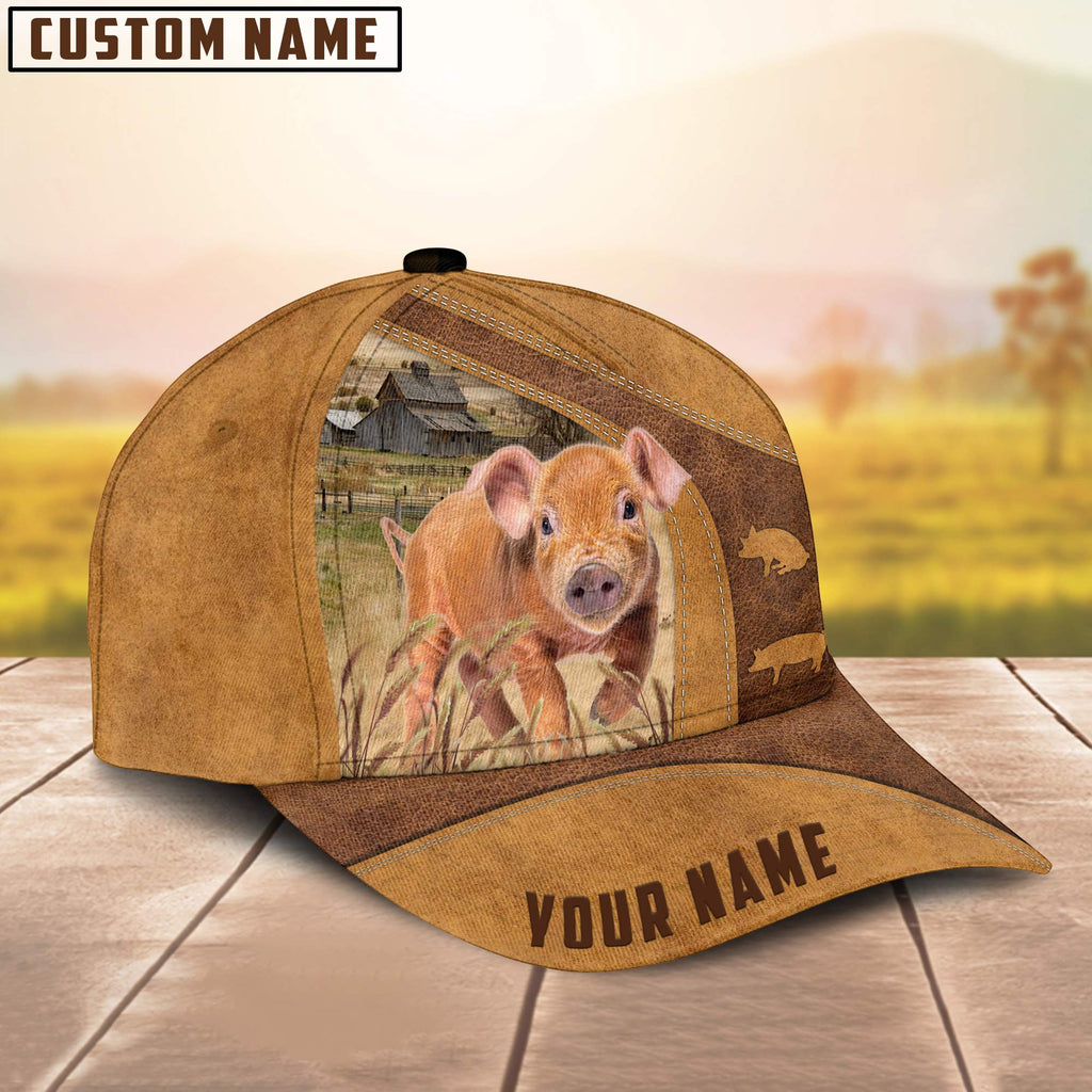 Custom Name Duroc Pig Cap