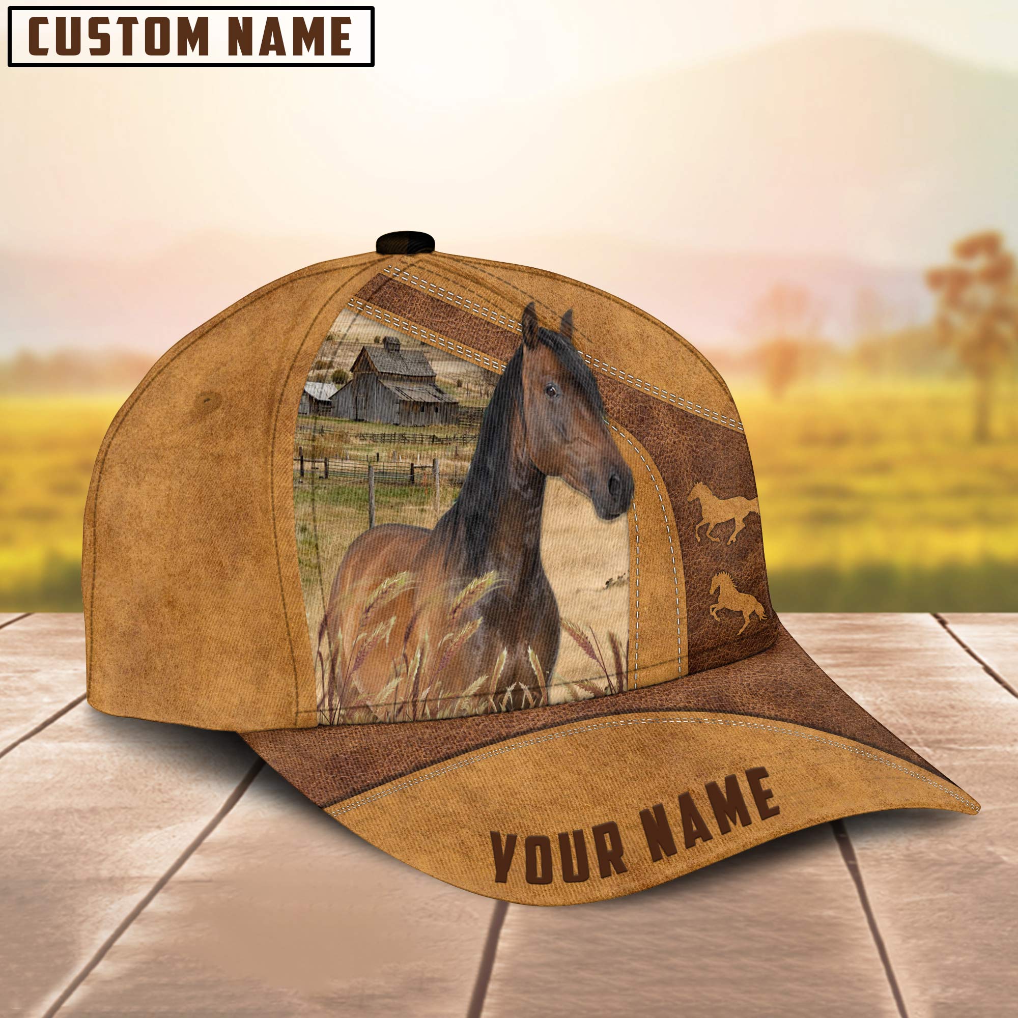 Custom Name Horse Cap