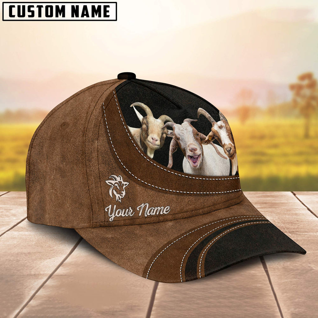 Goat Happiness Customized Name Cap