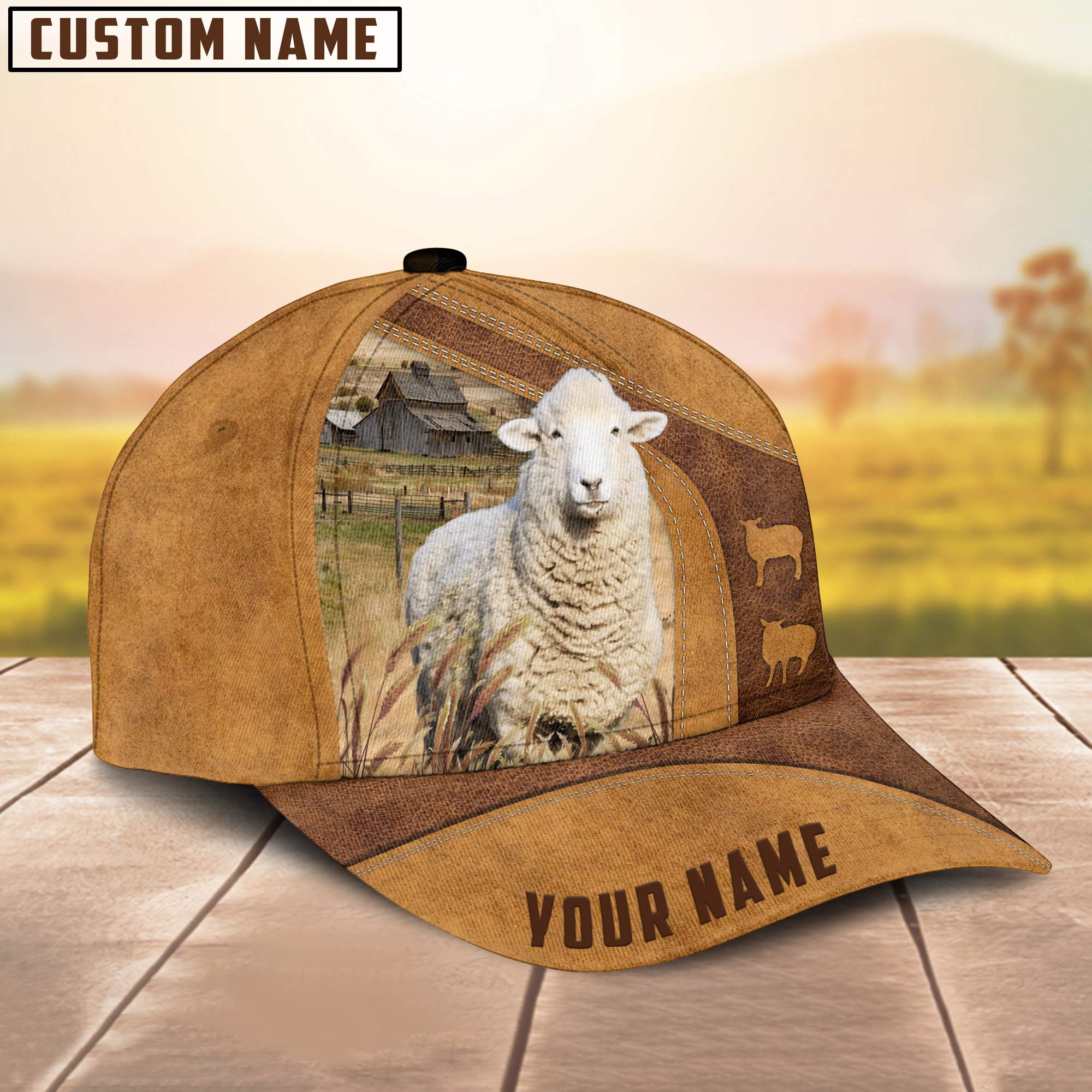 Custom Name Sheep Cap