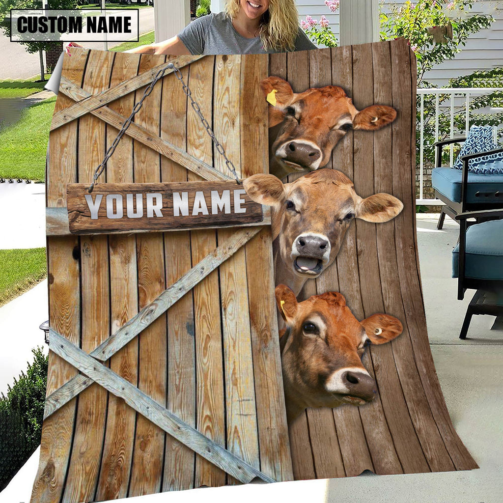 Personalized Name Jersey Barn Blanket