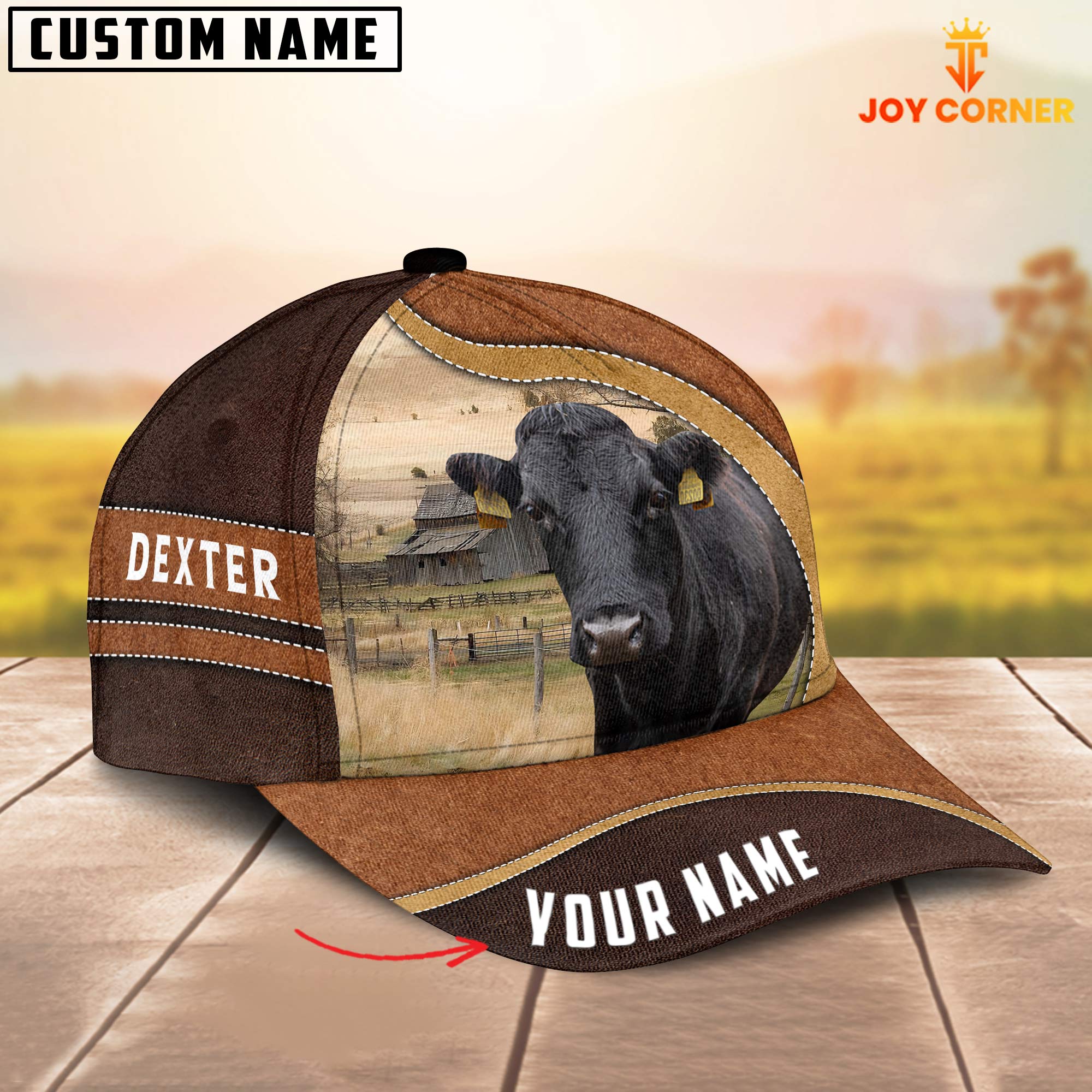 Dexter Happy Face Customized Name Cap