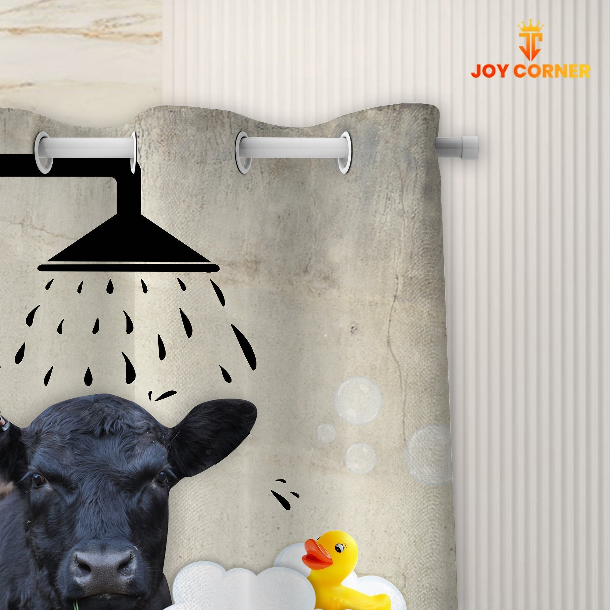 Black Angus I Don't Sing In The Shower 3D Shower Curtain
