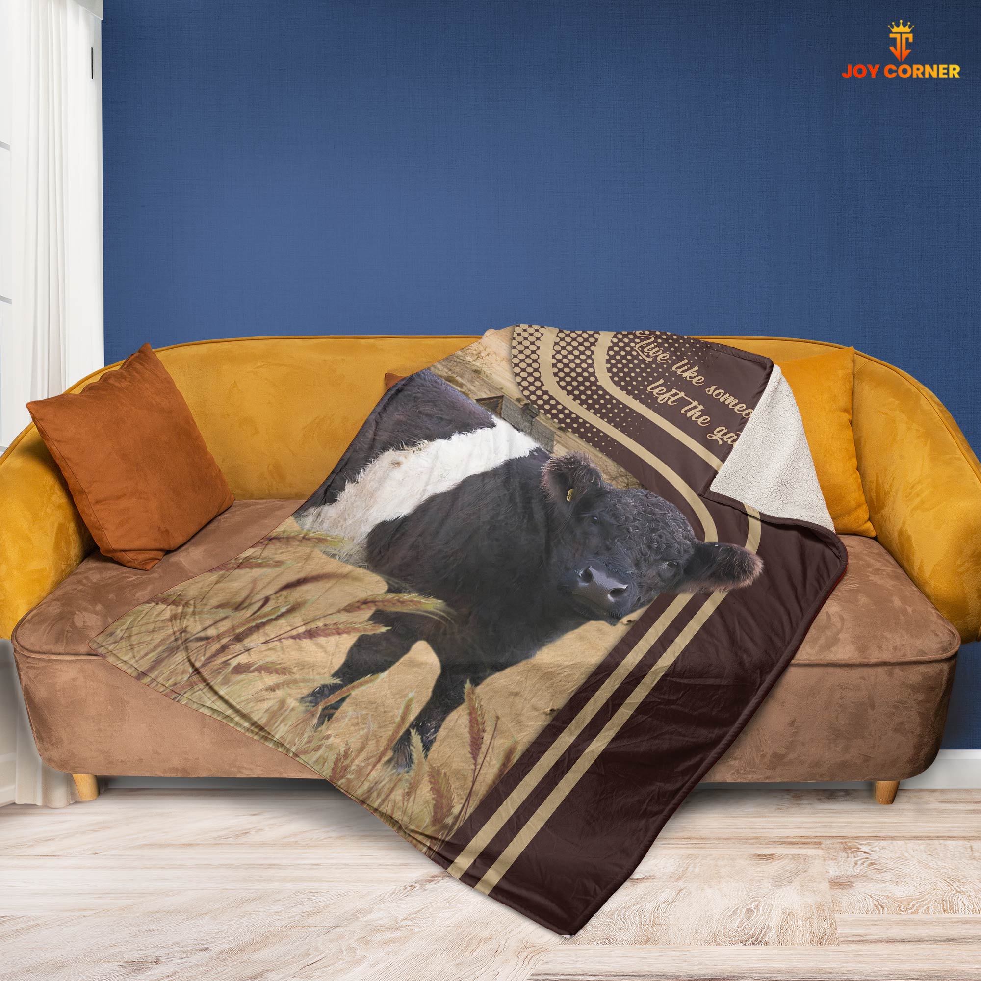Belted Galloway Live Like Someone Left The Gate Open Cattle Blanket