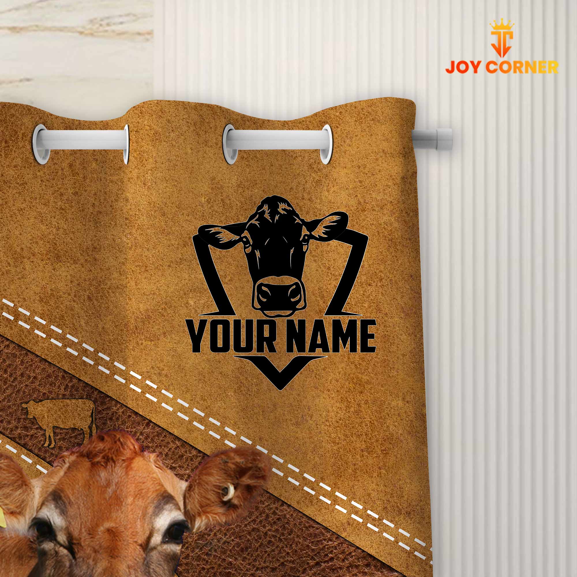 Custom Name Jersey Pattern Shower Curtain