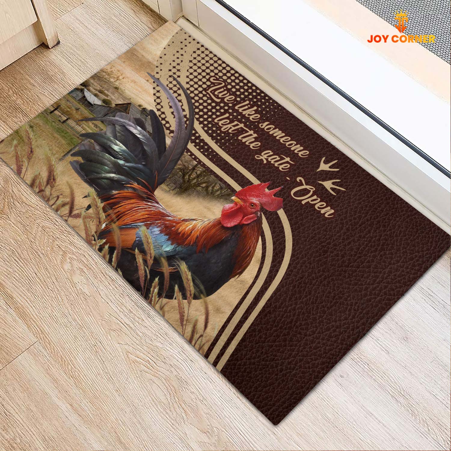 Chicken Live Like Someone Left The Gate Open Doormat