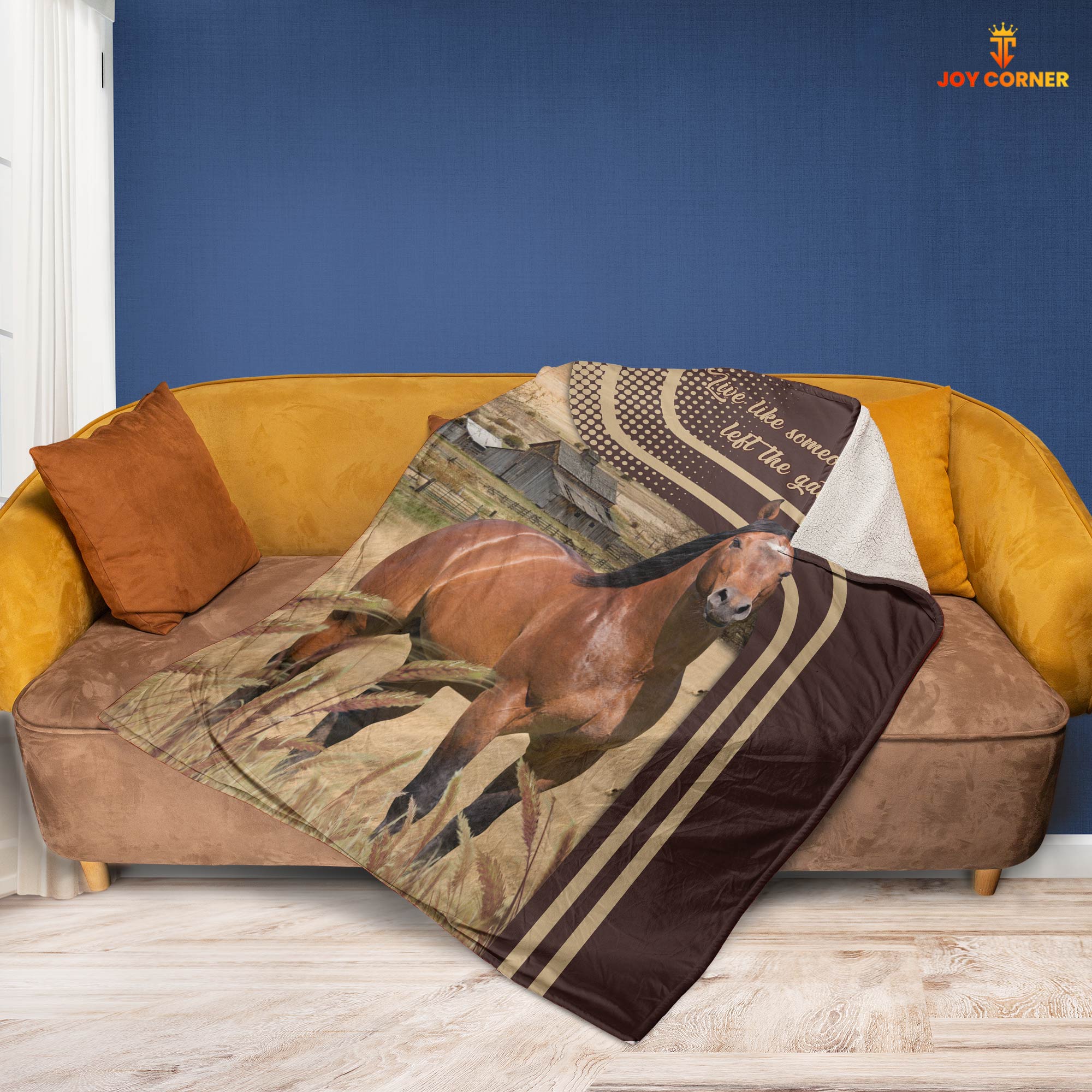 Horse Live Like Someone Left The Gate Open Blanket
